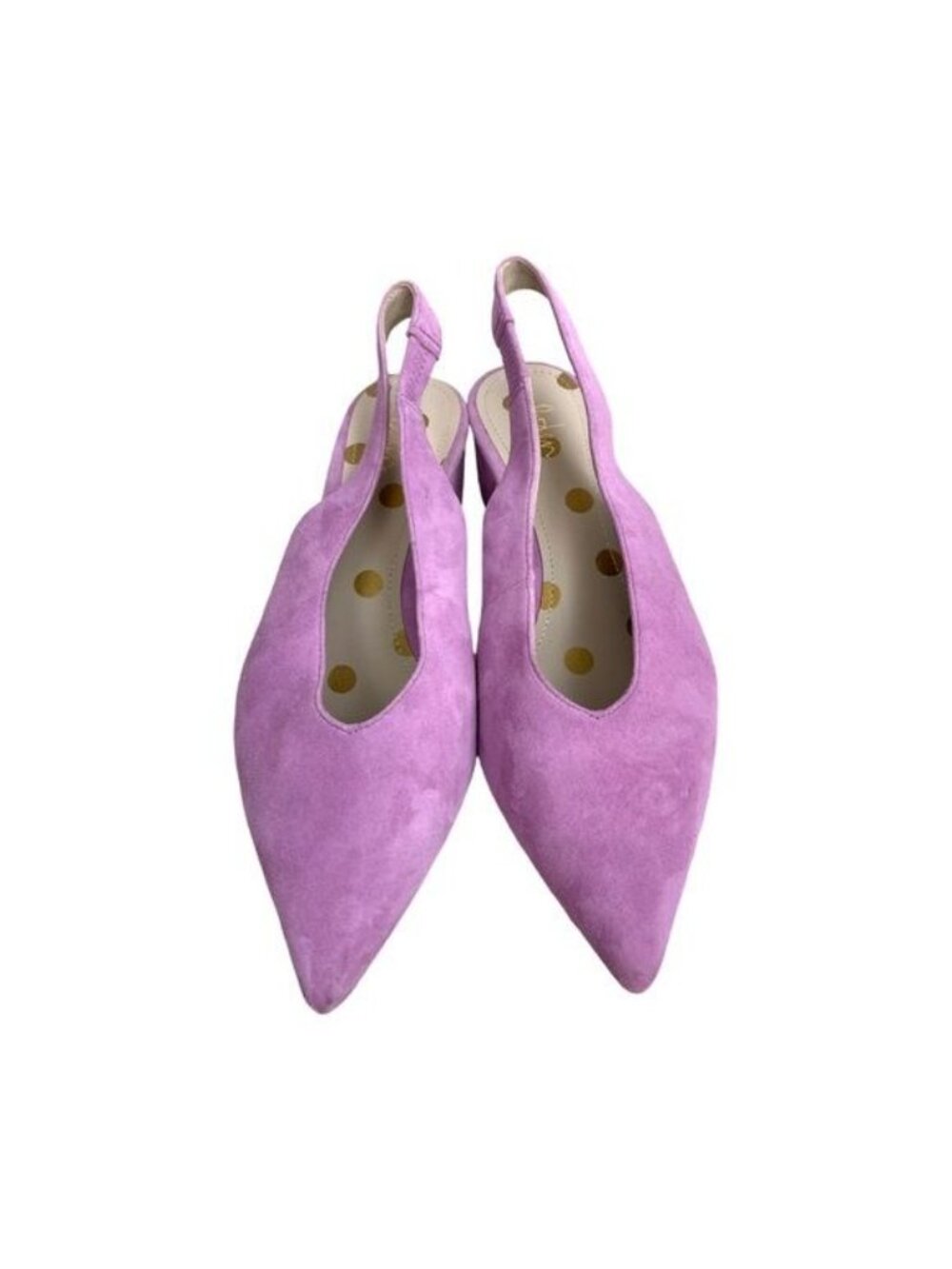 Boden Happy Heels Suede Pointed Toe Mid Heel Sling Back Pumps for Women Size 9 - Picture 2 of 11